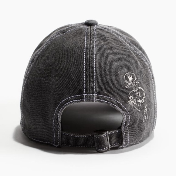 Hm Basquiat embroidered motif denim cap - Picture 4 of 4